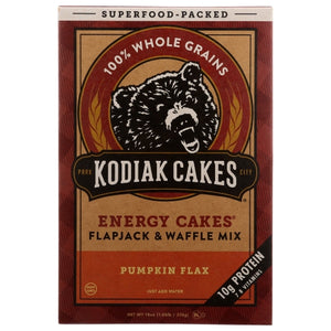 Kodiak Cakes, Energy Cakes Flapjack And Waffle Mix Pumpkin Flax, 18 Oz(Case Of 6)