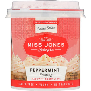 Miss Jones Baking Co, Frosting Peppermint, 11.98 Oz(Case Of 6)