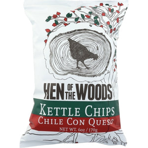 Hen Of The Woods, Chips Chile Con Queso Ktl, 6 Oz(Case Of 12)