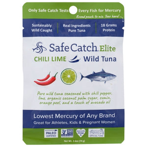 Safecatch, Tuna Wild Elite Chili Lim, 2.6 Oz(Case Of 12)