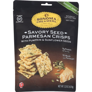 Sonomacrea, Crisps Savory Seed Cheese, 2.25 Oz(Case Of 12)