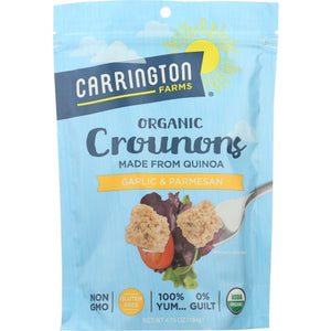 Carrington Farms, Crounons Garlic Parmesan, 4.75 Oz(Case Of 6)