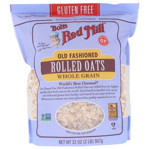 Bobs Red Mill, Old Fashioned Rolled Oats, 32 Oz(Case Of 4)