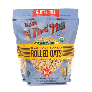 Bobs Red Mill, Organic Old Fashioned Rolled Oats Gluten Free, 32 Oz(Case Of 4)
