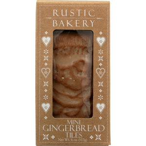 Rustic Bakery, Cookie Mini Gngrbrd Tile, 5 Oz(Case Of 12)