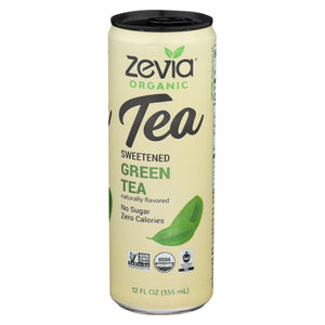 Organic Sweetened Green Tea 12 Oz by Zevia