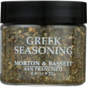 Morton & Bassett, Seasoning Greek, 0.8 Oz(Case Of 3)