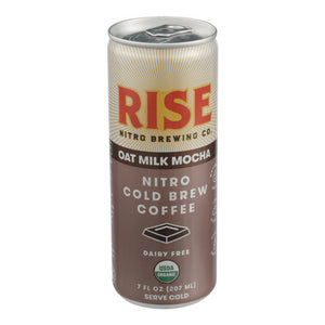 Rise Brewing Co, Mocha Latte Nitro Cold Brew Coffee Mocha Latte, 7 Oz(Case Of 12)