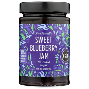 Good Good, Jam Sweet Blueberry Kf, 12 Oz(Case Of 6)