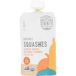 Serenity Kids, Food Baby Squashes Org, 3.5 Oz(Case Of 6)