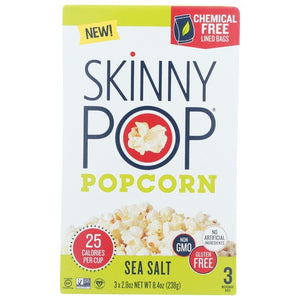 Skinny Pop, Popcorn Mcrowv Sea Slt 3Pk, 8.4 Oz(Case Of 12)
