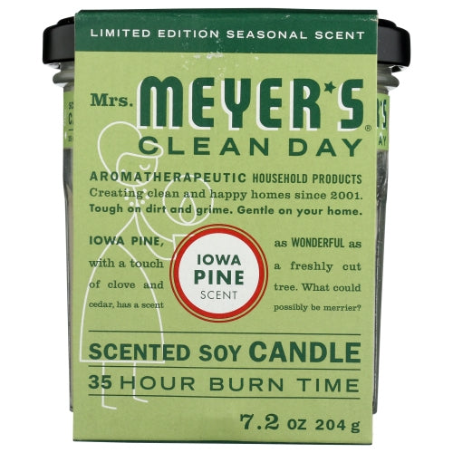 Mrs. Meyer's, Candle Iowa Pine, 7.2 Oz(Case Of 6)