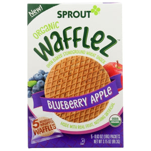 Sprouts, Wafflez Blueberry Apple, 3.15 Oz(Case Of 10)