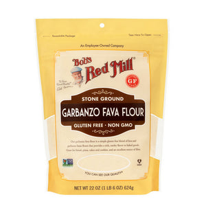 Bobs Red Mill, Stone Ground Garbanzo Fava Flour, 22 Oz(Case Of 4)