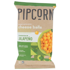 Pipcorn, Cheese Balls Jalapeno, 4.5 Oz(Case Of 12)