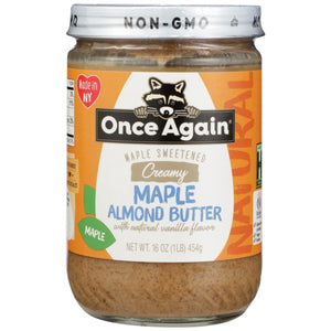 Once Again, Butter Almond Maple, 16 Oz(Case Of 6)