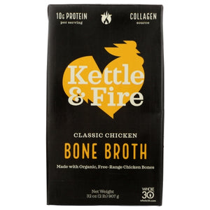 Kettle And Fire, Broth Chicken Bone, 32 Oz(Case Of 6)