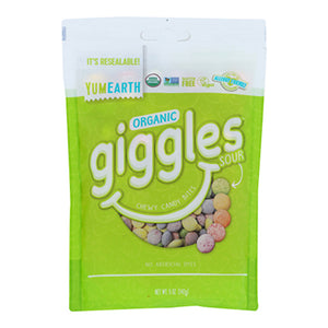 Yum Earth, Candy Sour Giggles Org, 5 Oz(Case Of 6)
