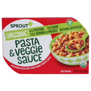 Sprouts, Meal Toddler Psta Veg Sce, 5 Oz(Case Of 8)