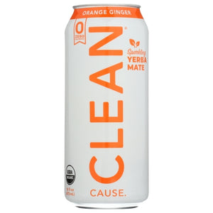 Clean Cause, Tea Rtd Orange Ginger Sf, 16 Oz(Case Of 12)