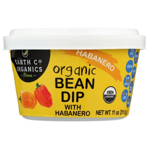 Earth Co Organics Beans, Dip Bean Habanero, 11 Oz(Case Of 6)
