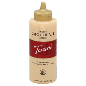 Torani, Puremade White Choc Sauce, Case of 4 X 16.5 Oz