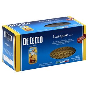 De Cecco, Pasta Lasagne, 16 Oz(Case Of 12)