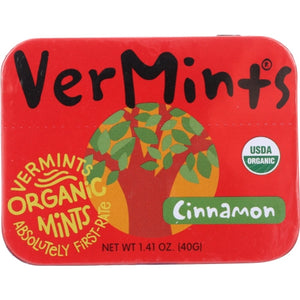 Vermints, Candy Cinnamon Org, 1.41 Oz(Case Of 6)