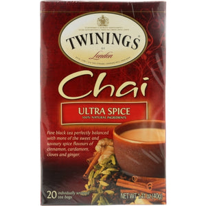 Twinings Tea, Tea Chai Ultra Spice, 20 Bags(Case Of 6)