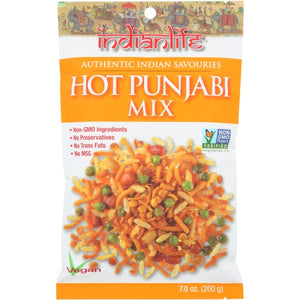 Indianlife, Mix Snack Punjabi Hot, 7 Oz(Case Of 8)