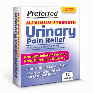 Reese, Maximum Strength Urinary Pain Relief, 12 Tabs