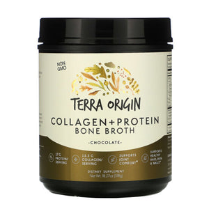 Terra Origin, Bone Broth Collagen + Protein, Chocolate 18.2 Oz