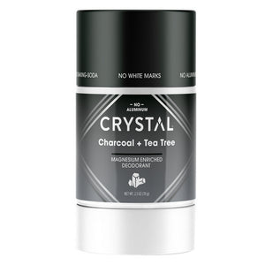 Crystal, Deodorant Magnesium Enriched, Charcoal & Tea Tree 2.5 Oz