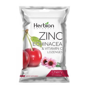 Herbion, Zinc Echinacea & Vitamin C Lozenges, Cherry 25 Count