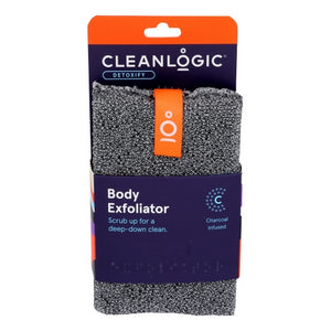 Cleanlogic, Body Scrubber Charcoal, 1 Count