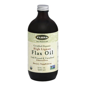 Flora, Flax Oil High Lignan, 17 Oz