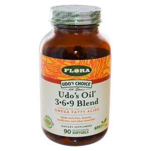 Flora, Udo's Choice Udo's Oil 3-6-9 Blend, 90 Softgels