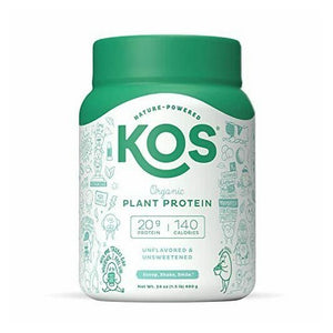 Kos, Organic Plant Protein Unflavored, 24 Oz