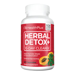 Health Plus, 10-Day Herbal Detox Plus, 40 Caps