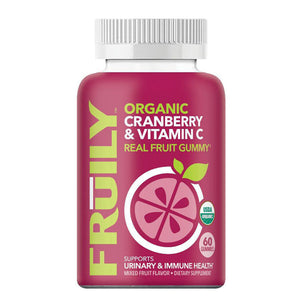 Fruily, Organic Cranberry & Vitamin C Real Fruit, 60 Count