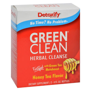 Detoxify, Green Clean Herbal Cleanse, Honey Tea 8 Flz Oz