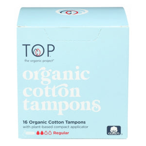 Top The Organic, Cotton Tampon Compact Regular, 16 Count