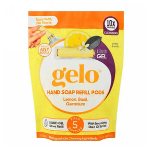 Gelo, Soap Pod Lemon Basil, 50 Oz