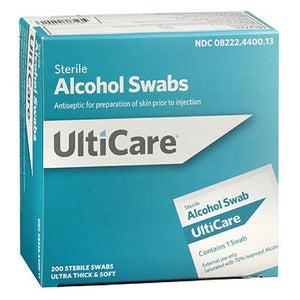 Ulticare, Sterile Alcohol Swabs, 200 Count