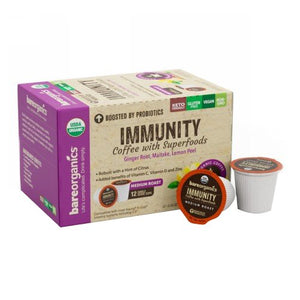 Bare Organics, Immunity Coffee K-Cups, 12 Count