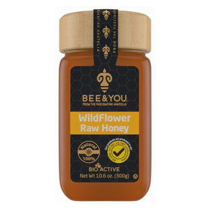 Bee & You, Wild Flower Raw Honey, 10.6 Oz