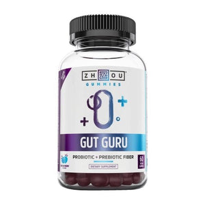 Zhou Nutrition, Gut Guru Probiotic Gummies, 60 Count