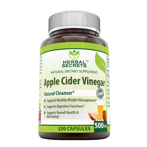 Amazing Nutrition, Herbal Secrets Apple Cider Vinegar, 500 mg, 120 VegCaps