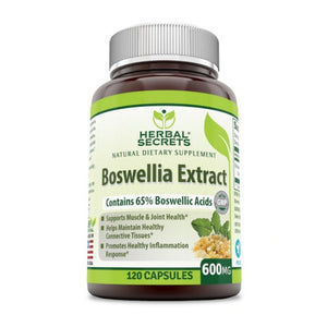 Herbal Secrets, Herbal Secrets Boswellia Serrata Extract, 600 mg, 120 VegCaps