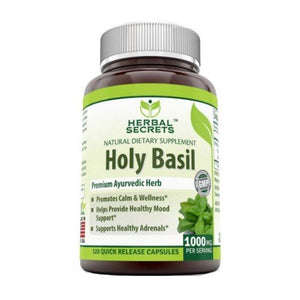 Amazing Nutrition, Herbal Secrets Holy Basil, 1000 mg, 120 VegCaps